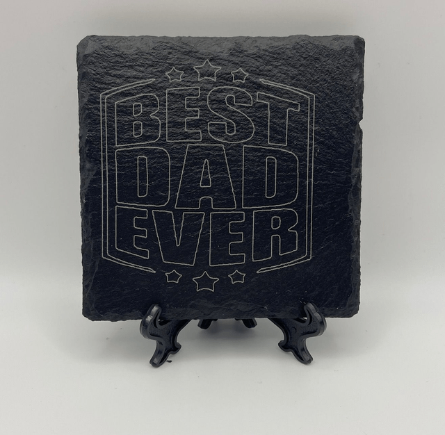 FATHERS DAY AND BIRTHDAY PERSONALISED SLATE COASTERS