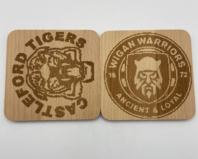 RUGBY BAMBOO COASTERS 