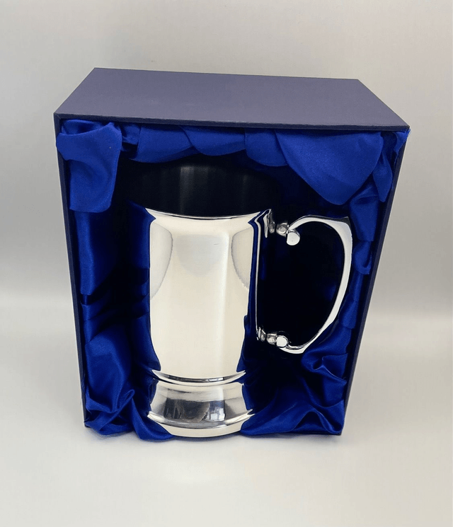 PERSONALISED STAINLESS STEEL TANKARD & GIFT BOX 