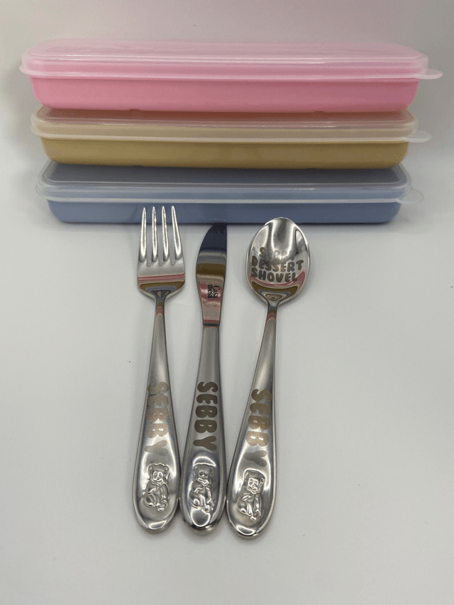 PERSONALISED CHILD'S FIRST CUTLERY SET  