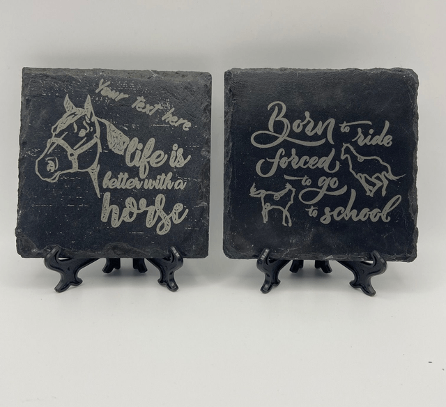 HORSE SLATE COASTER