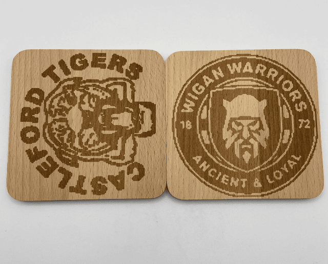 RUGBY BAMBOO COASTERS 