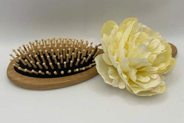 PERSONALISED OVAL BAMBOO PADDLE HAIR BRUSHES 
