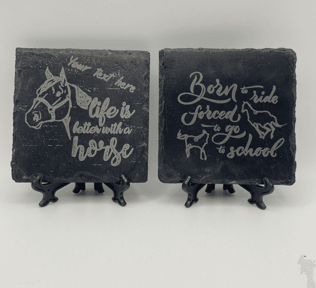 HORSE SLATE COASTER