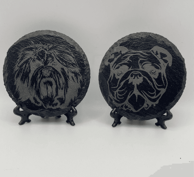 SLATE DOG COASTERS