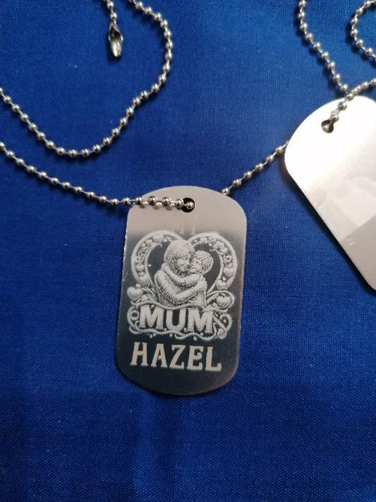 Laser Engraved Military tags