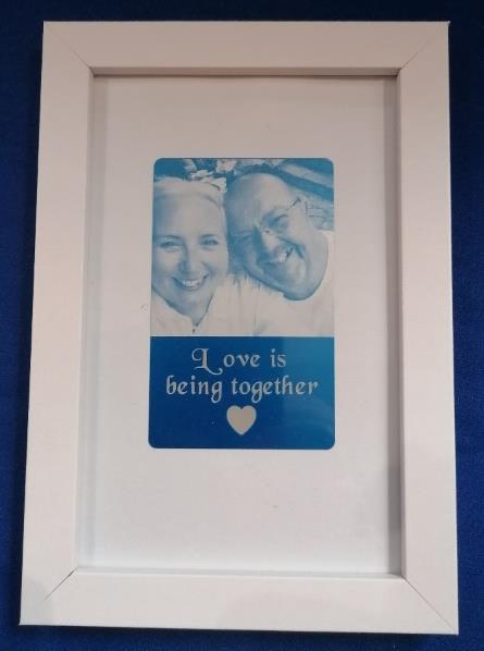 Laser Engraved Photos - Aluminium Card