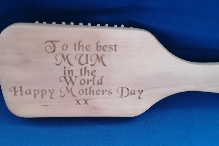 Wooden Hair Brushes Personalized